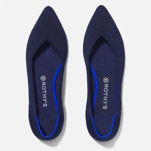 Rothy's Deep Blue (Maritime) Pointed Flats